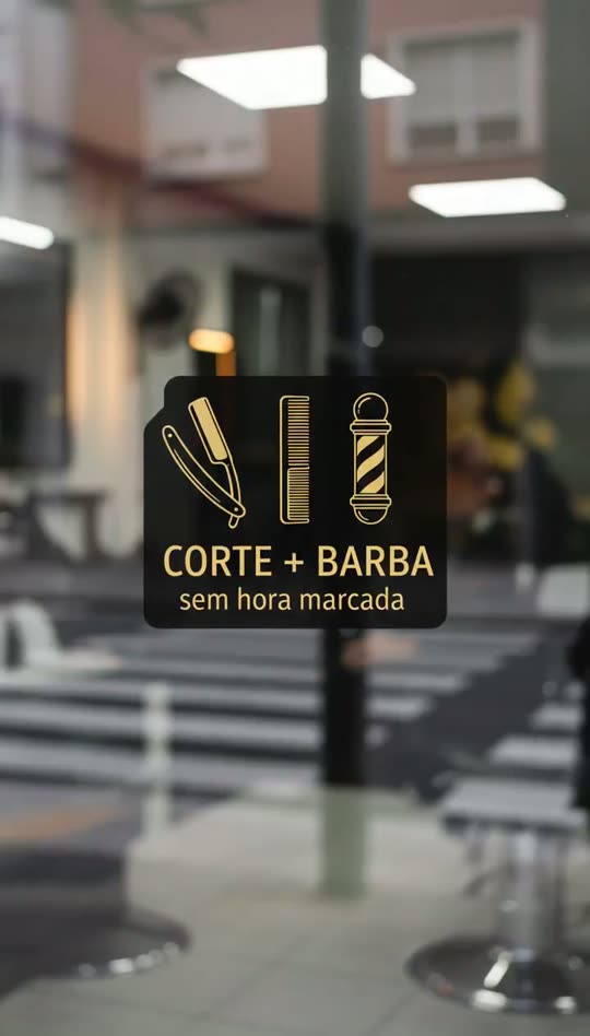 Vitrine de barbearia