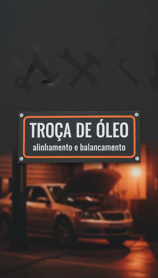 Placa de oficina mecânica