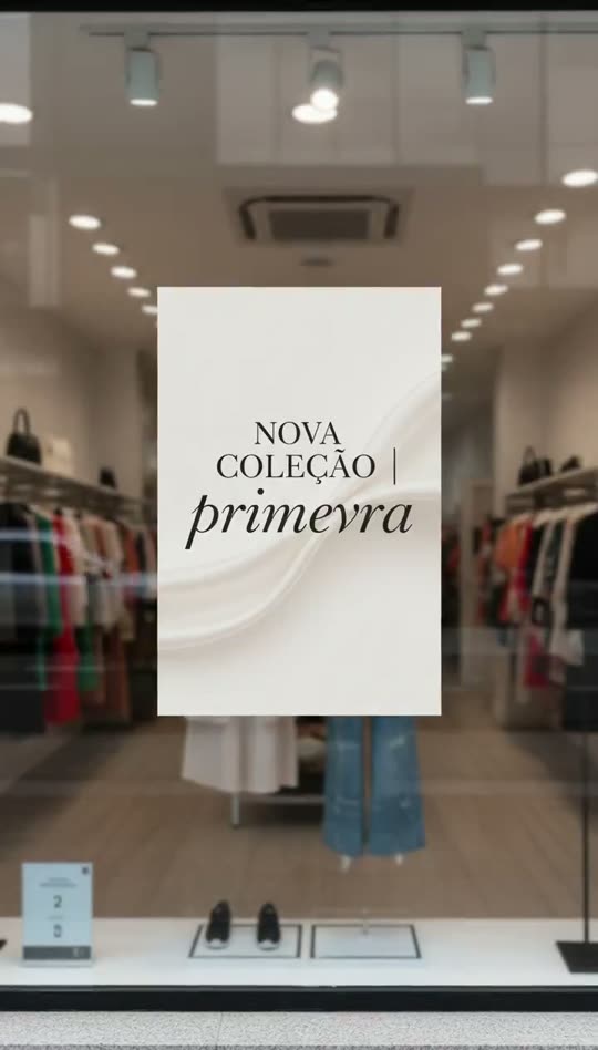 Vitrine de loja de roupa